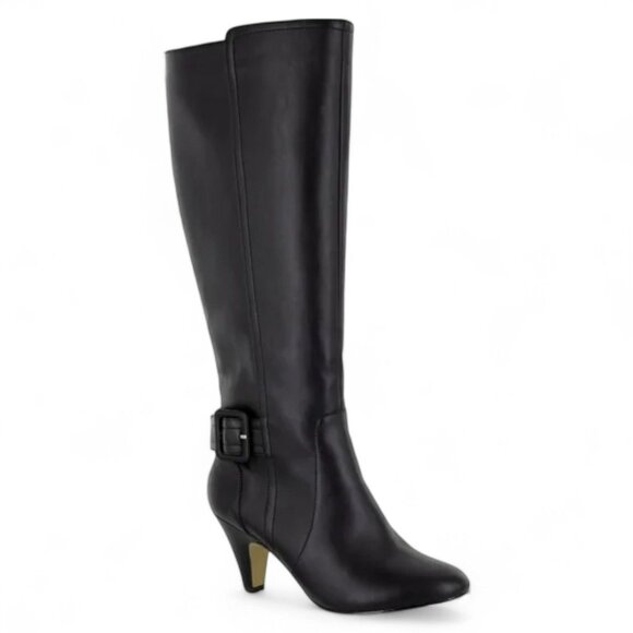 Bella Vita Shoes - Bella Vita Troy Ii Tall Dress Boots - Black Leather